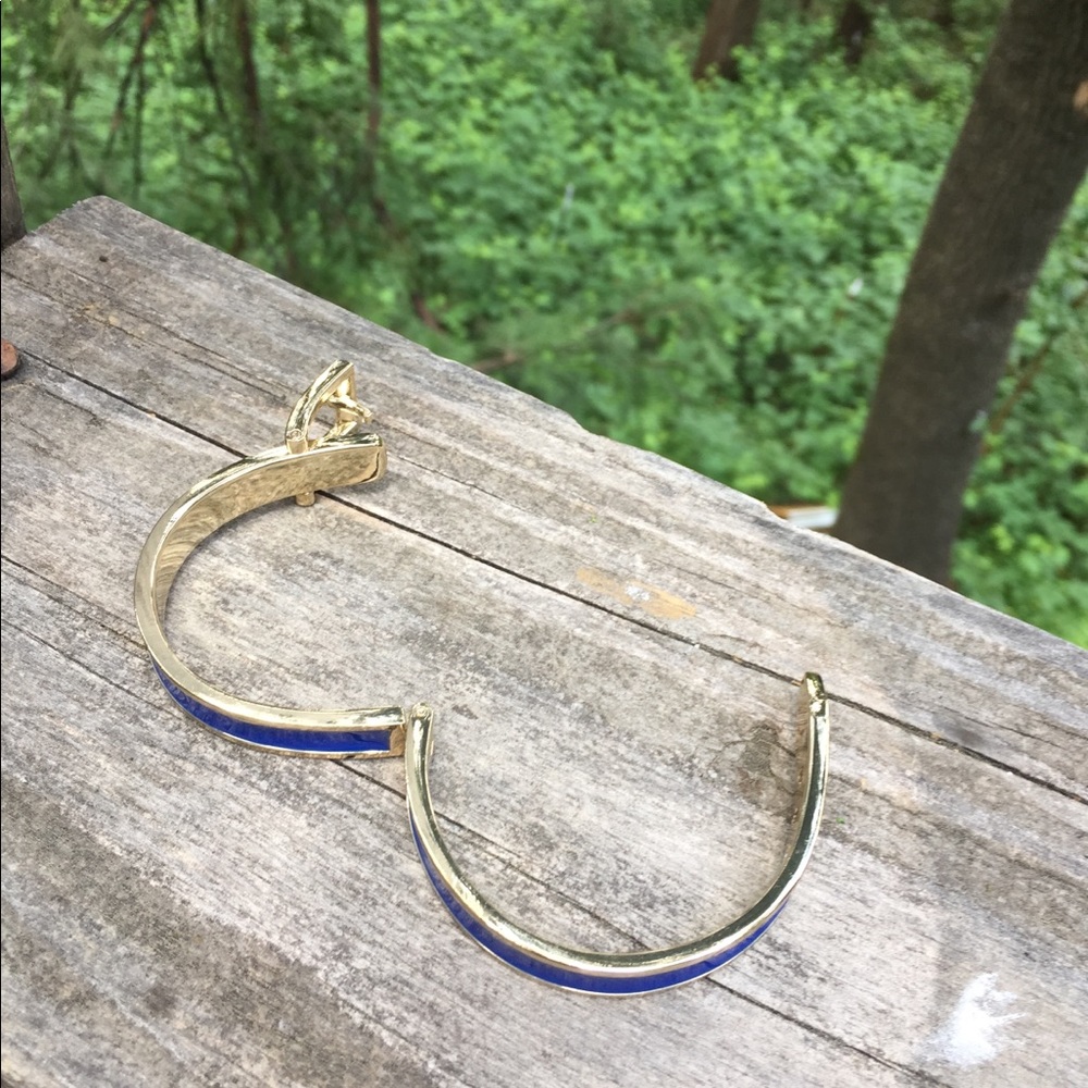 Enamel and gold metal belt buckle bangle bracelets bundle of 3 gold bracket HP25 - Picture 9 of 16